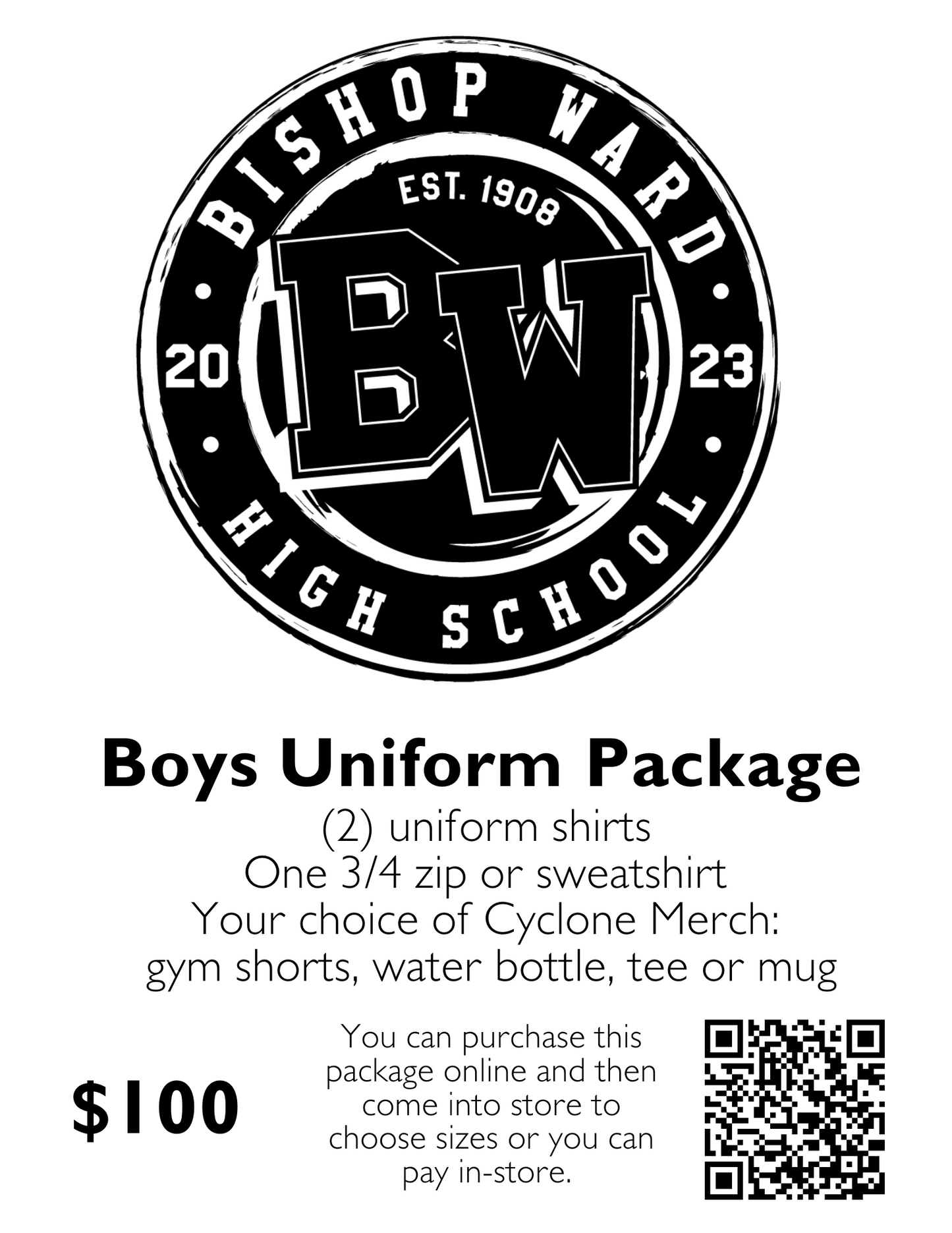 BOYS uniform package