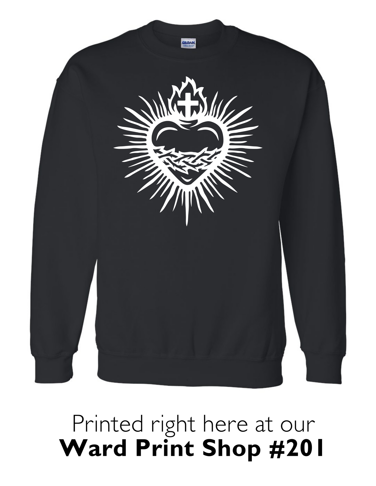 Sacred Heart & St. Catherine of Sienna Quote Sweatshirt