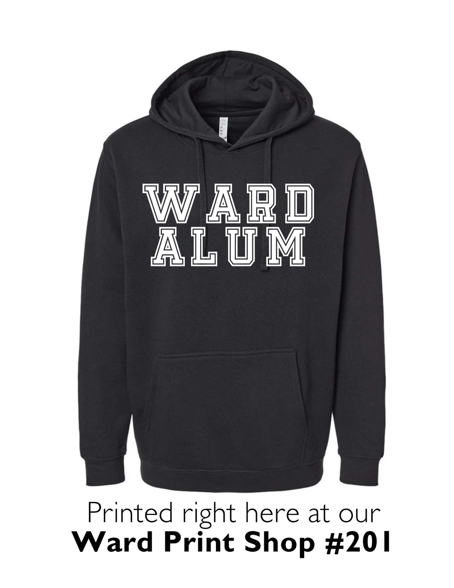 Ward Alum Black Hoodie