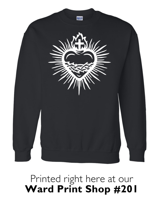 Sacred Heart & St. Catherine of Sienna Quote Sweatshirt
