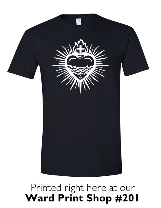 Sacred Heart & St. Catherine of Sienna Quote T-shirt