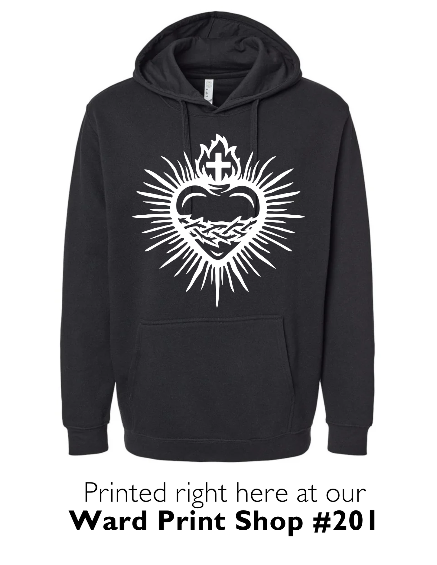 Sacred Heart & St. Catherine of Sienna Quote Sweatshirt or Hoodie