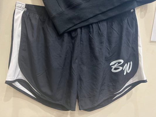 Black and white boys and girls shorts